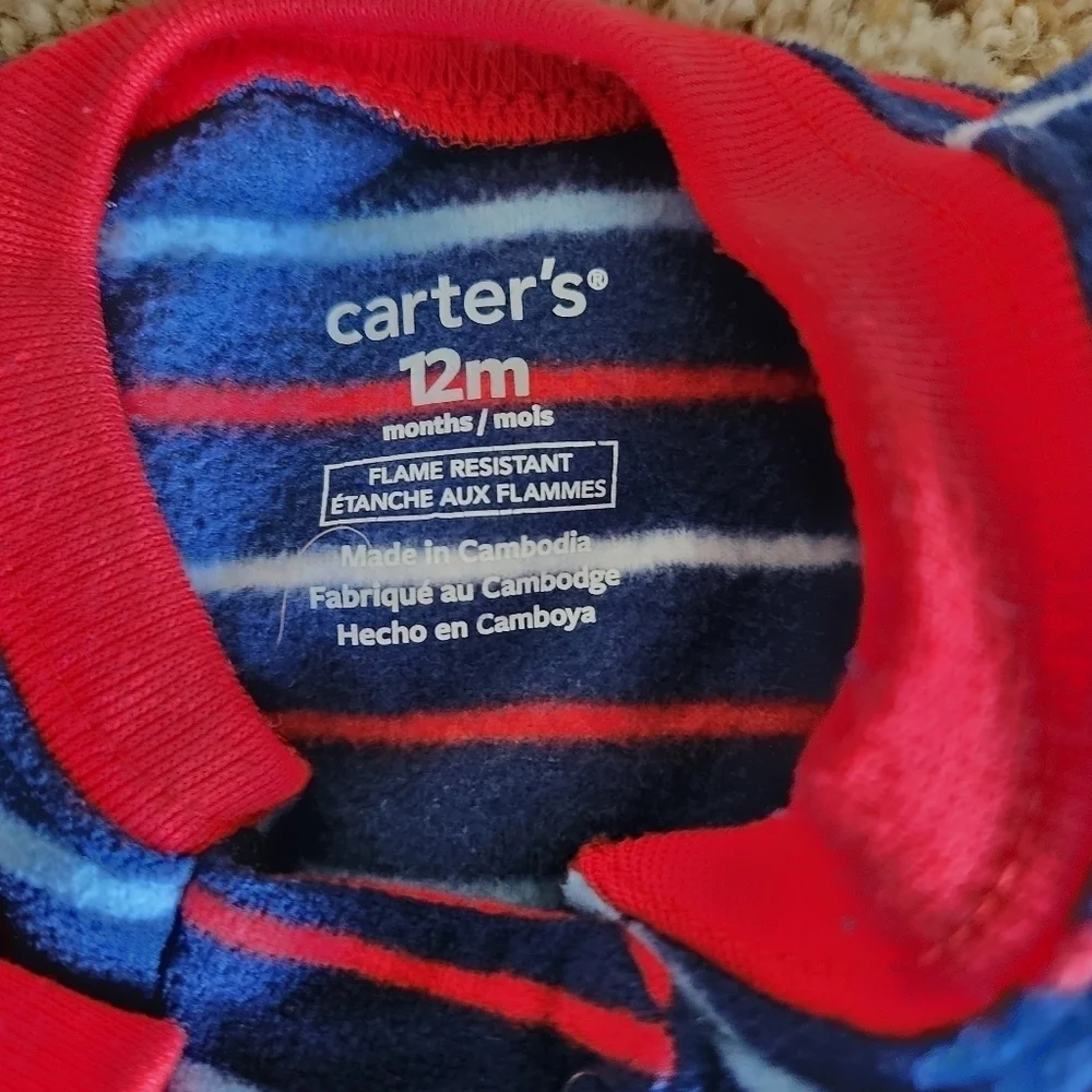 Carter's fleece sleeper with feet - Picture 4 of 4